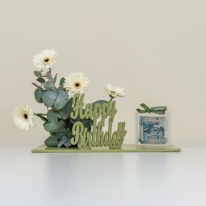 Green money tray
