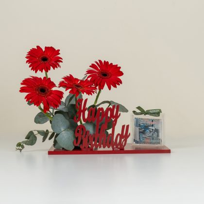 Red money tray