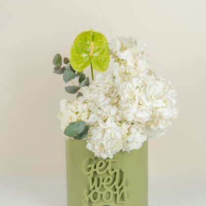 Green round bloom