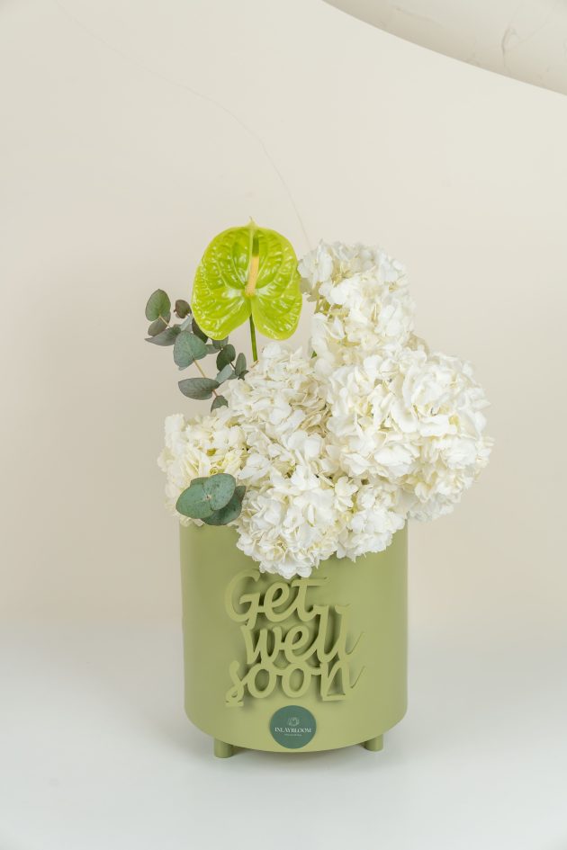Green round bloom