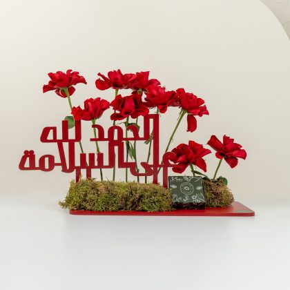 Red roses getwellsoon tray