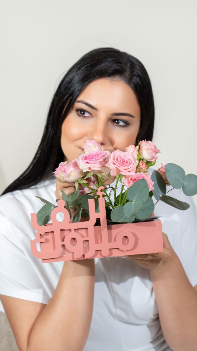 Pink roses money box