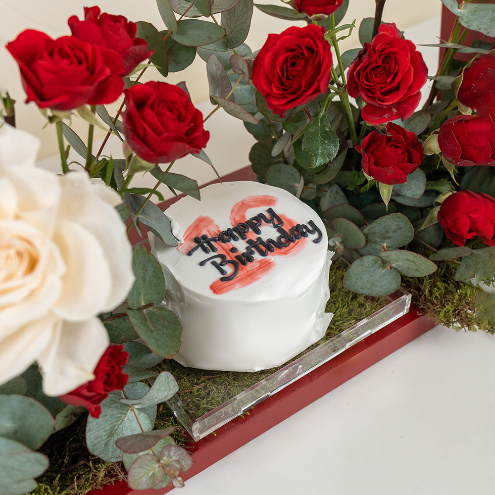 Red HBD baloon box