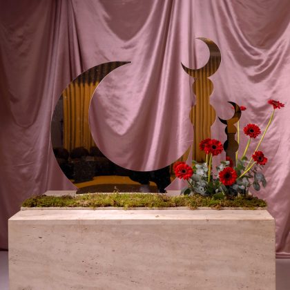 Gold Moon Centerpiece