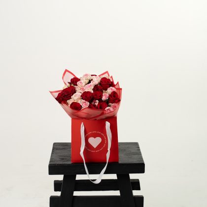 Pink And Red Roses
