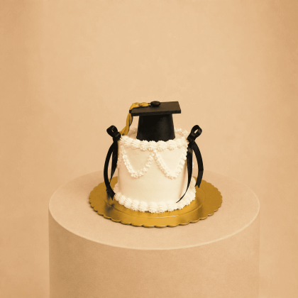 Bento cap graduation cake