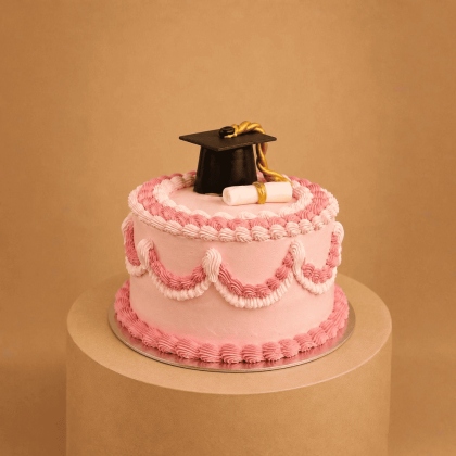pink large cake