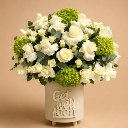 Green hydrangea petal