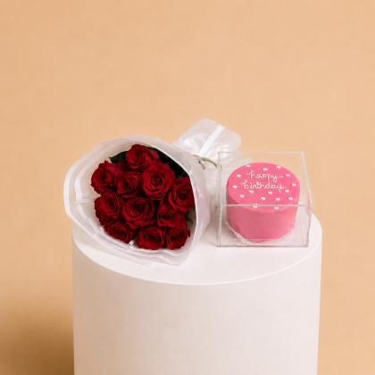 Pure petal cake