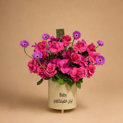 Pink baby roses