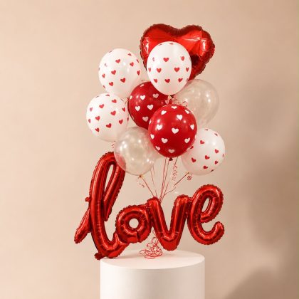 Red Love  - Helium Balloons