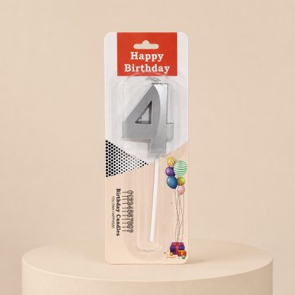 Number 4 Candle