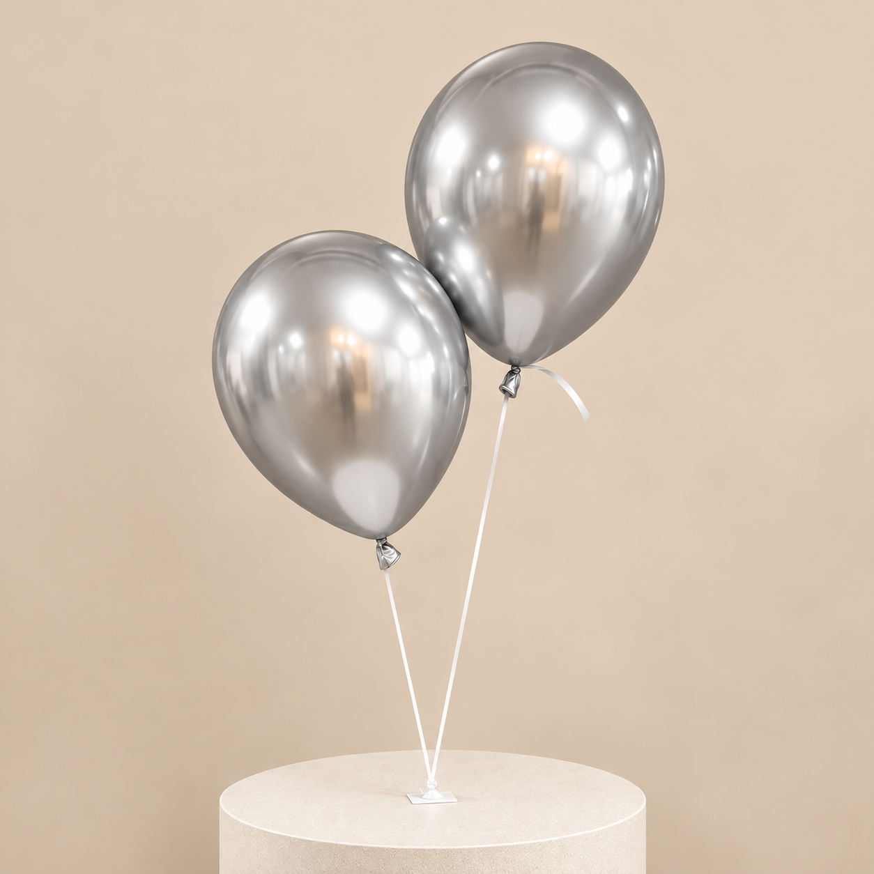 Silver Shine Birthday - Helium Balloons