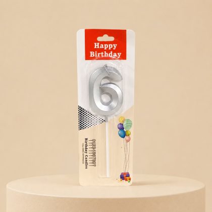 Number 6 Candle