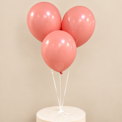 Triple Pink Birthday - Helium Balloons