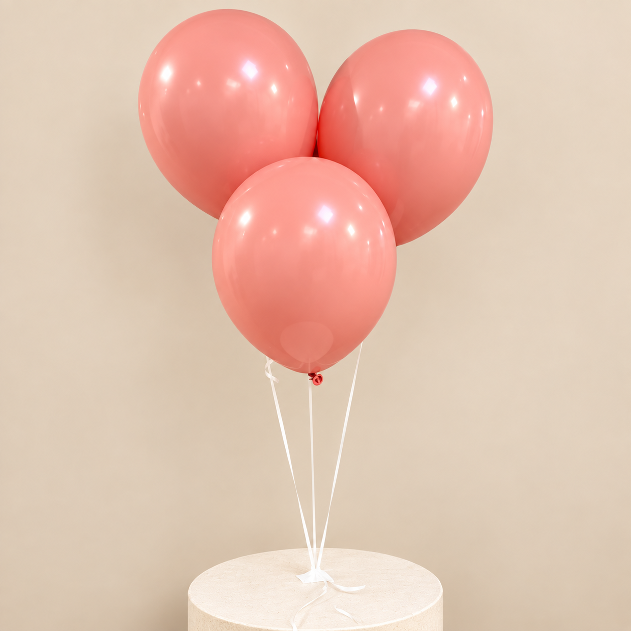 Triple Pink Birthday - Helium Balloons
