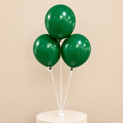 Triple Green Birthday - Helium Balloons