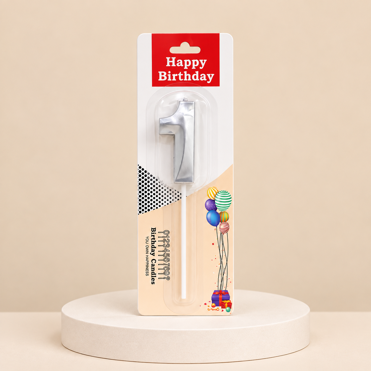 Number 1 Candle