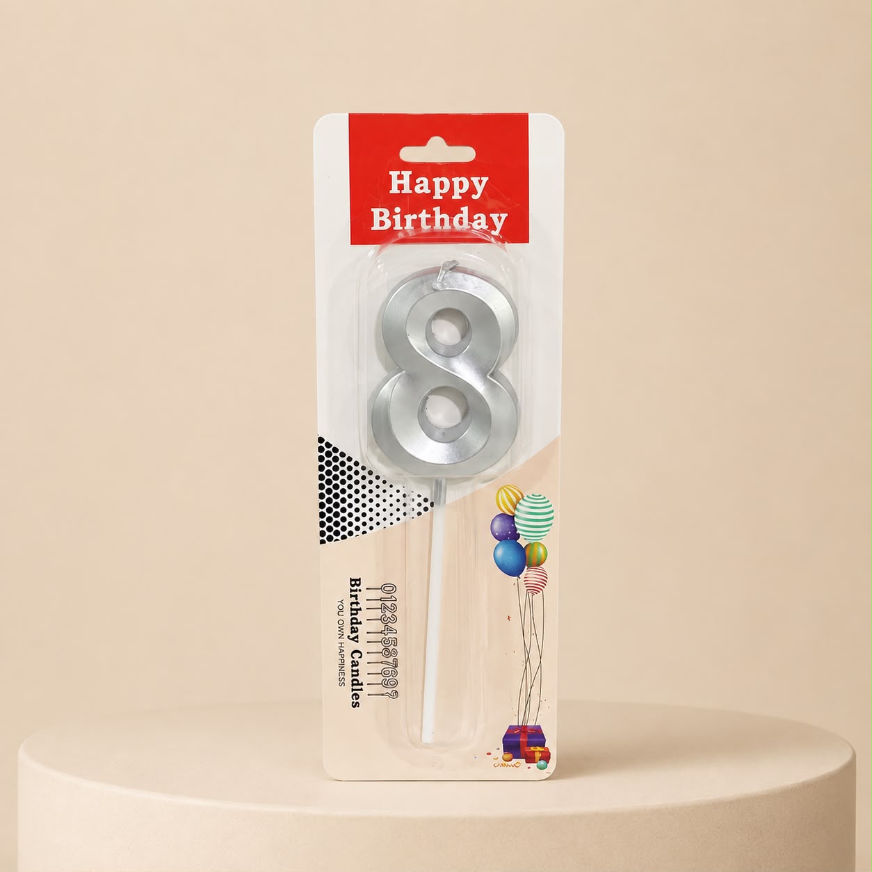 Number 8 Candle