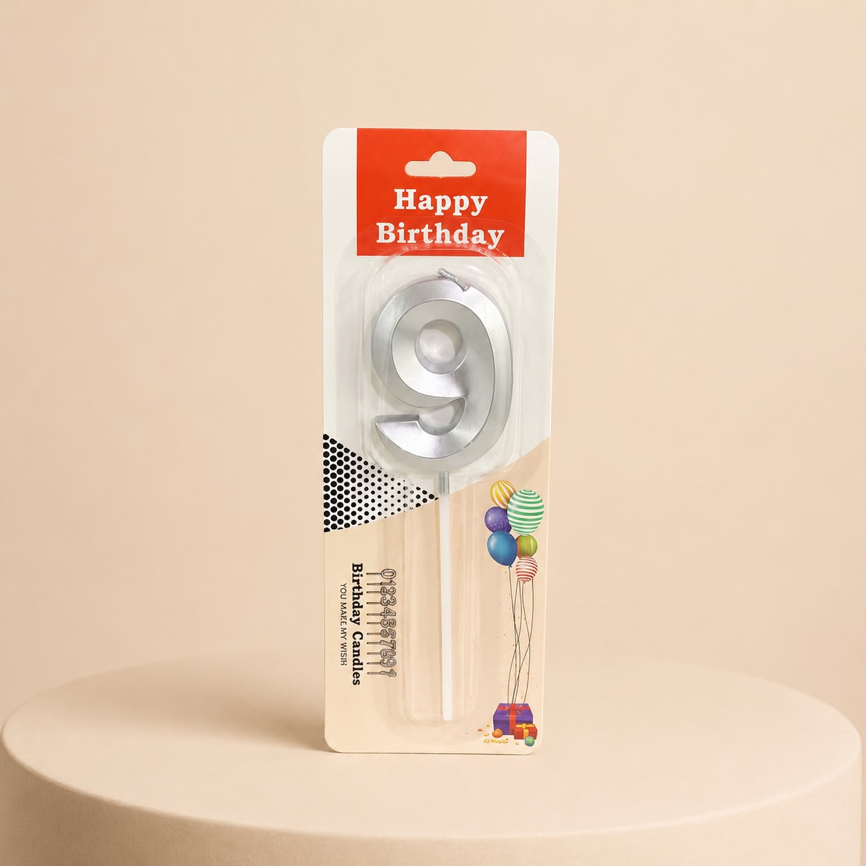 Number 9 Candle