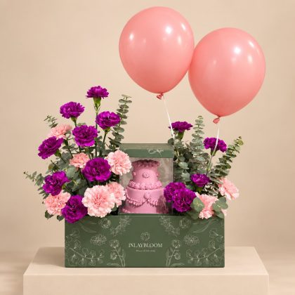 Pink double layer blossom